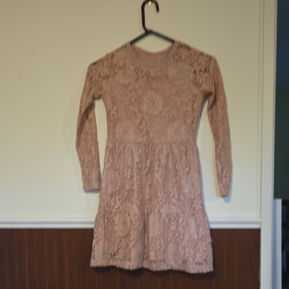 Art Class Blush Lace Kids Dress